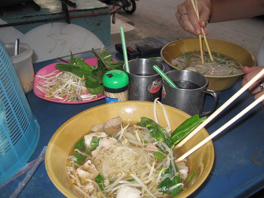 Thailand Essen Nudeln